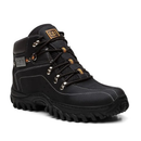 Bota Masculina Caterpillar Em Couro Resistente + Carteira + Relogio + Cinto