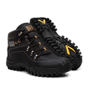 Bota Masculina Caterpillar Em Couro Resistente + Carteira + Relogio + Cinto