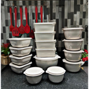 Kit 15 Potes Herméticos para Alimentos | Vários Tamanhos | Organização de Cozinha ����� �� ���