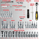 Jogo De Chave Soquete Catraca Chave Combinada Fenda Philips Soquetes Kit Ferramentas Completo Aço Crv