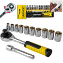 Jogo De Chave Soquete Catraca Chave Combinada Fenda Philips Soquetes Kit Ferramentas Completo Aço Crv