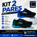 Kit 2 Pares Tênis Masculino Esportivo Academia Treino Corrida Caminhada Resistente Leve Confortável