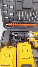Parafusadeira Furadeira de Impacto Com 2 Bateria Recarregável Sem Fio 48v Com Maleta Completo
