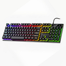 Kit Teclado Semi Mecânico + Mouse Gamer 3200dpi Rgb Led M300