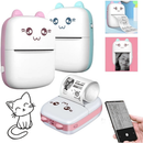 Mini Impressora Térmica Sem Fio Portátil Desenho Animado Foto Android/Ios Envio Imediato