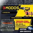Parafusadeira Furadeira de Impacto Com 2 Bateria Recarregável Sem Fio 48v Com Maleta Completo